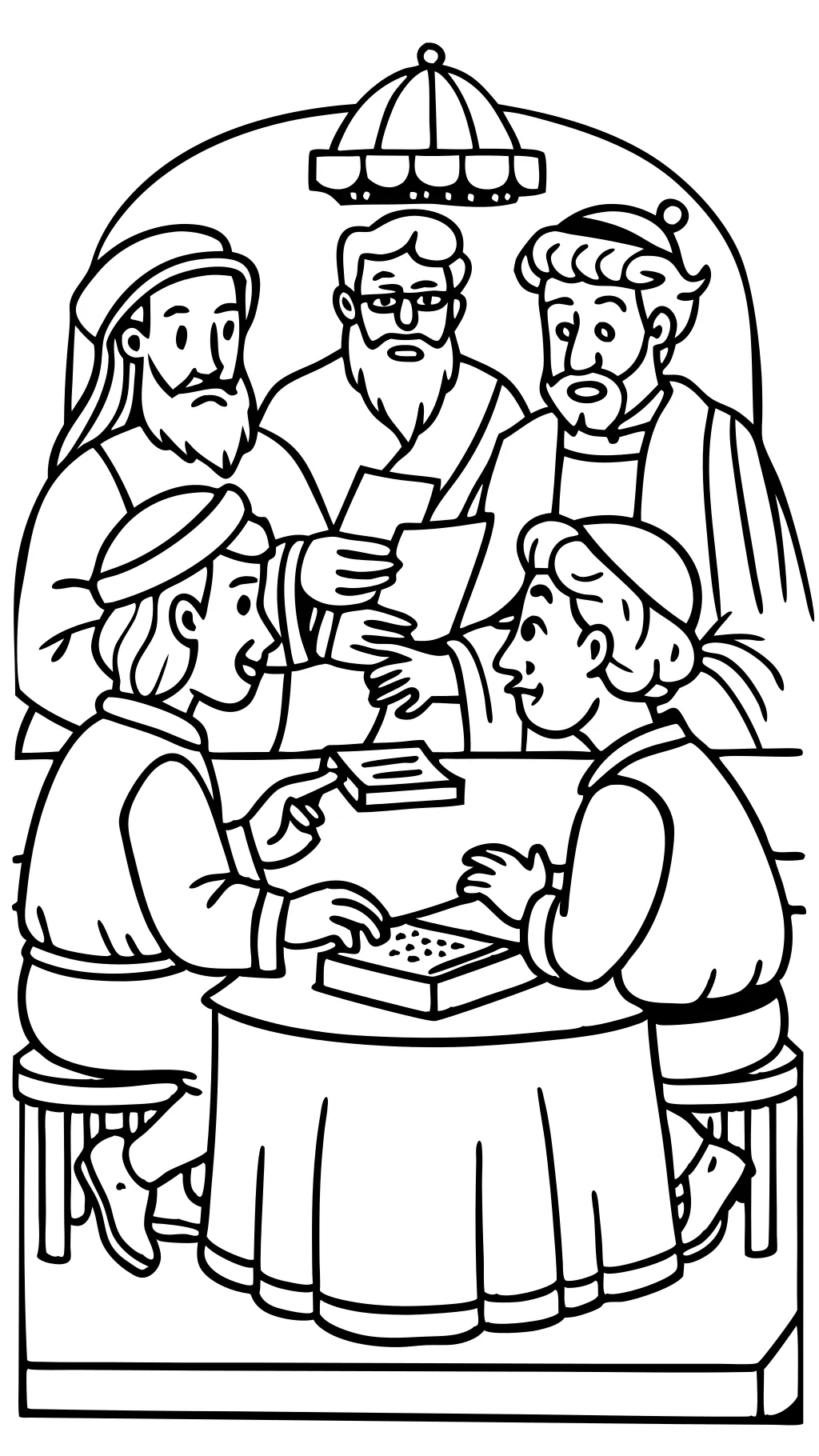 wise men coloring page